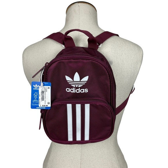 adidas Handbags - NWT Adidas Originals Santiago Mini Backpack Victory Crimson Purple